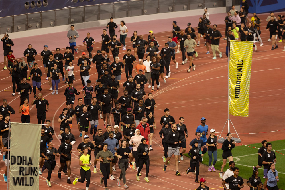 PUMA shakeout run lights up Doha